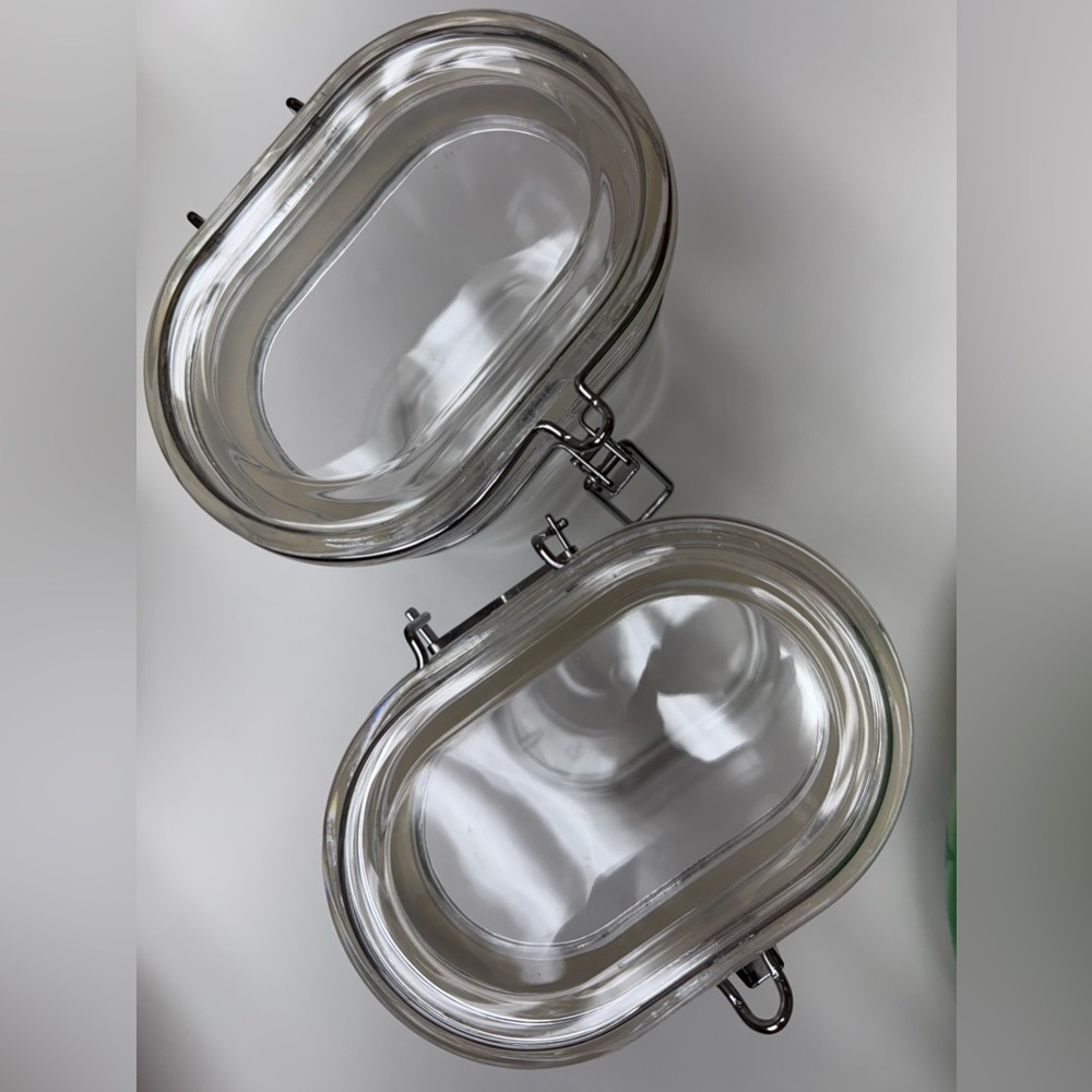 Set of 2 - Clear Airtight Storage Containers, Heavy Duty 5.5 x 3.5 x 8 - Picture 6 of 13
